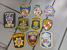 Lot of 10 Maryland police and Sheriff patches picture