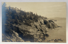 RPPC Shore View near Ravens Cliffs, Belfast, Maine ME Vintage Townsend Postcard picture