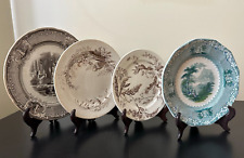 4 Vintage/antique plates - Minerva, Staffordshire, Ashworth, Wedgwood picture