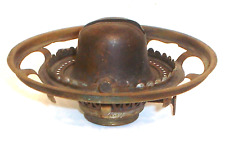 Antique P&A Plume & Atwood Brass No. 2 Kerosene Oil Lamp Burner w/ Shade Holder picture