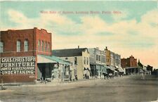 1912 West Side of Square, Christoph Furniture Co, Perry, Oklahoma Postcard picture