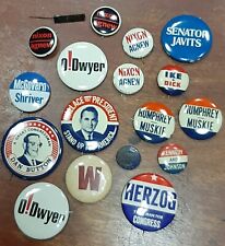Lot of 18 vintage Presidential Campaign Pin Back Buttons 1960-70's era  picture