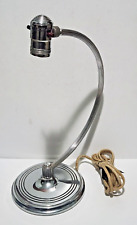 VINTAGE 1930'S CHASE CHROME DESK TABLE LAMP ART DECO picture