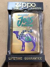 Vintage Zippo 1997 Camel Smokin Joe Racing Brass Lighter Sealed NEW picture