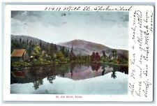 St. Joe Idaho Postcard River Exterior View Mountain Lake c1905 Vintage Antique picture