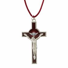 Autom Confirmation Necklace with Come Holy Spirit Red Crucifix Pendant, 22 Inch picture