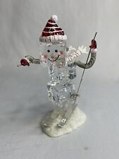 Department Dept 56 Ice Cube Snowman Skiing Figure Statue Christmas Holiday Decor picture