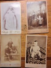 4 Cabinet Card Photographs c1899 KIDS OF IOWA MARION PATON WHITING MASON    11 picture