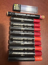 9 Vintage Eversharp Red Top Pencil Lead 2 3/4” Tubes (black) & one 4-inch tube + picture