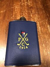 Portland Golf Club Country Club Est 1914 Flask Stainless Rare Blue picture