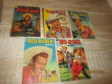 Dell 1950s Golden Age The Cisco Kid Gene Autry Red Ryder Lot of 5 Comics picture