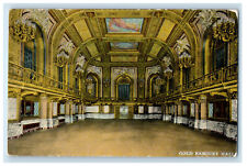 c1920s Gold Banquet Hall Congress Hotel and Annex Michigan Boulevard IL Postcard picture