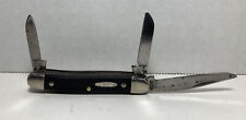 Vintage Ranger Colonial USA Folding 3 Blade Black Pocket Knife picture