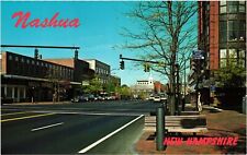 Vintage Postcard- MAIN STREET, NASHUA, N.H. picture