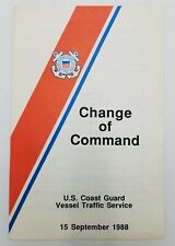 US Coast Guard Vessel Traffic Service Sept 1988 Change Of Command Program picture