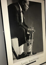 Jazz Great Louis Armstrong Framed Photography 24” x 36” picture