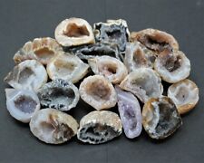 Small Oco Agate Geodes, Natural Crystal Druzy Halves, Bulk Wholesale Lots picture