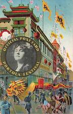 1909 Portola Festival Postcard ChinaTown Oriental SF CA Earthquake Fire RAREd picture