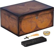Old World Desktop Humidor, Spanish Cedar Tray, Holds up to 100 Cigars picture