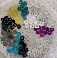 Buttons Lot, Set of 150, Mixed Colors, Sizes, Some Sets,Vintage, Pre-owned & New picture