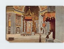 Postcard Interior of S. Pietro Rome Italy picture
