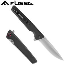FLISSA Pocket Knife Folding EDC Knife G10 Handle 4