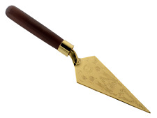 Freemasons Golden Trowel with Masonic Square & Compasses and Symbols Engravable picture