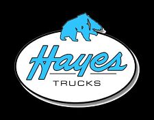 Hayes Truck Company Blue Logo Vintage 1928 to 1975 Redrawn Emblem Sticker Decal picture