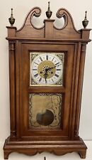 ELGIN PARAGON PENDULUM WALL CLOCK 31.5” WINDUP ANTIQUE 1972 GERMANY WORKS GREAT picture