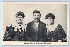 Evangelist Postcard Gipsy Smith Wife And Daughter c1905 Unposted Antique picture