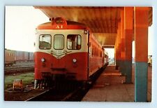 Los Mochis Station 1968 Fiat Passeng Train to Ojinaga Commerce Texas Postcard C4 picture