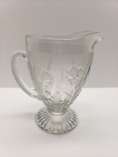 Gorgeous Vintage Jeanette Heavy Glass Iris 7 Cup Pitcher - 9