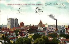 Vintage Postcard- . WELLS PABST BLDG MILWAUKEE. Posted 1909 picture