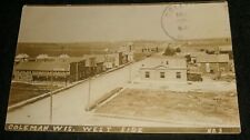 RPPC - Main Street, Coleman Wisconsin Vintage Postcard picture