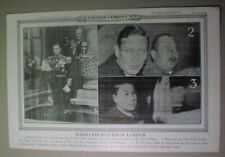 1936 news poster: EDWARD VIII gives up his crown to KING GEORGE VI; abdication picture