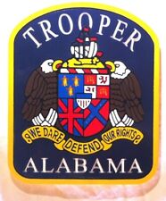 Alabama State Trooper 3D routed patch plaque wood Sign Custom picture
