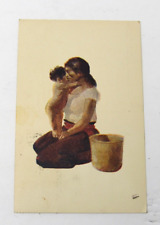 c1918 Oaxaca Mexico Postcard Mother & Child Posted to Armenian in Berkeley CA picture
