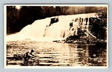 RPPC Bon Falls On Ontomagon River Vintage Postcard picture