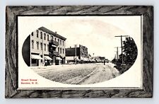 Postcard RPPC North Dakota Mandan ND Downtown Main Street 1910s Unposted Divided picture