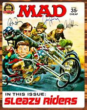 Mad Magazine - Signed Reprint Easy Rider - No. 135 June 70s - Metal Sign 11 x 14 picture