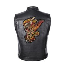Skull On Fire patch for bikers, motoclub jacket, Large patch, Back patch picture