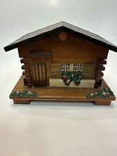 Vintage Swiss Chalet Wood Cottage Style House Windup Music Box  Japan works picture