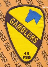 1st Cavalry Division 15th FSB GAMBLERS patch  picture