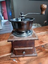 Vintage Wooden And Steele Coffee Grinder picture