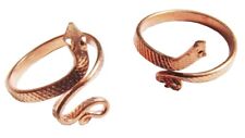 Copper Ring Sarpa Sutra, Consecrated Snake Rings Hindu God Item Pack of 2 picture