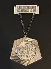 Beautiful Antique German Volksmarch Medal - 1972 - Iffeldorf picture