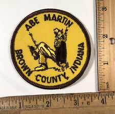 Vintage Abe Martin Brown County Indiana Voyager Patch Travel Souvenir picture