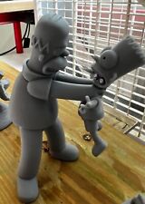 ⭐️HUGE⭐️ Homer Simpson Choking Bart 3D Print Statue 241mm Tall picture