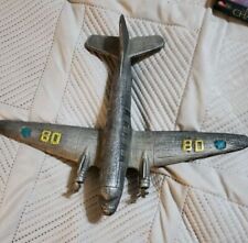 Vintage Large Cast Iron WW 2 Douglas Twin Engine Bomber Airplane Model 1940s picture