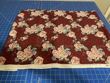 daisy kingdom burgundy rose fabric…4 3/4 yards picture